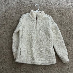 thick fuzzy 1/4 zip up